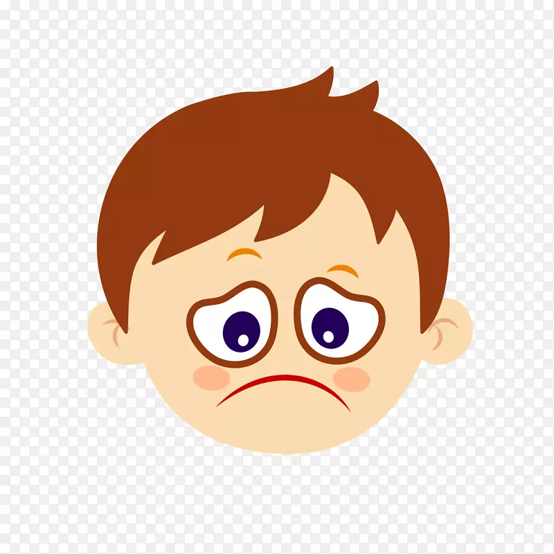卡通矢量不高兴表情设计素材PNG图片素材下载_图片编号qdxbxloq-免抠素材网