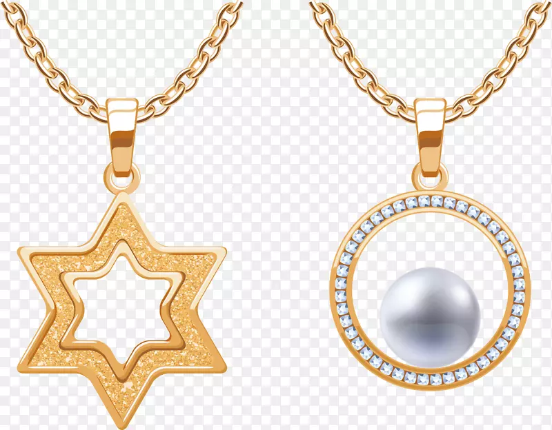 五角星卡通金链