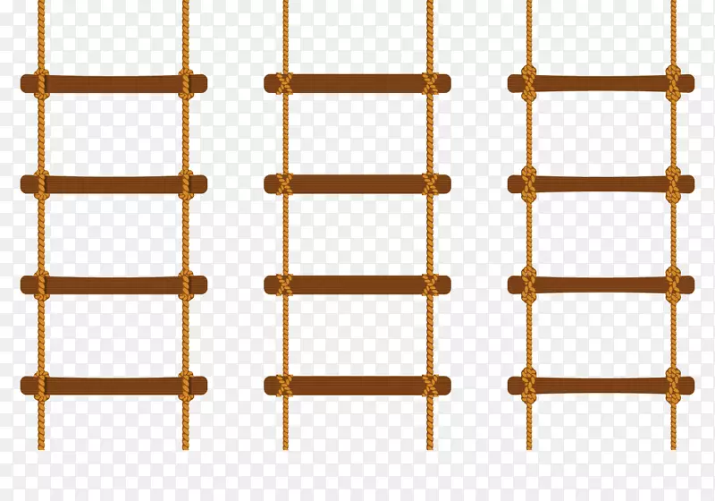 圆木头式梯子