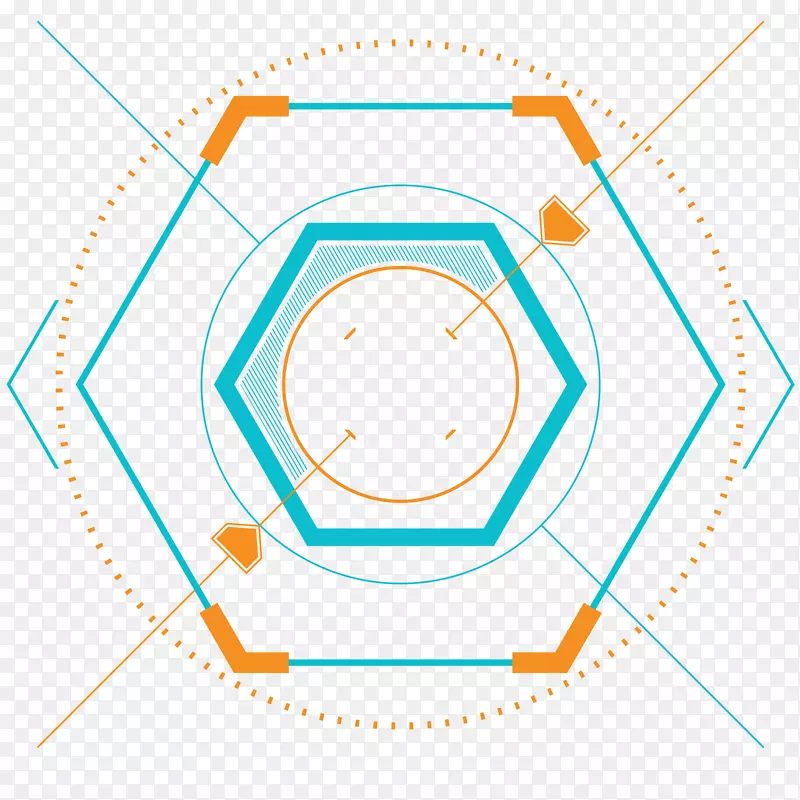 科技感图表矢量插画