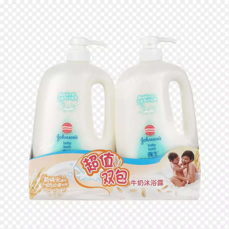 强生牛奶沐浴露套装