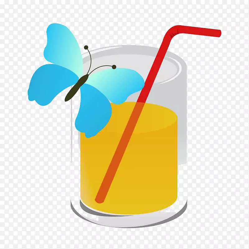 蝴蝶和杯子