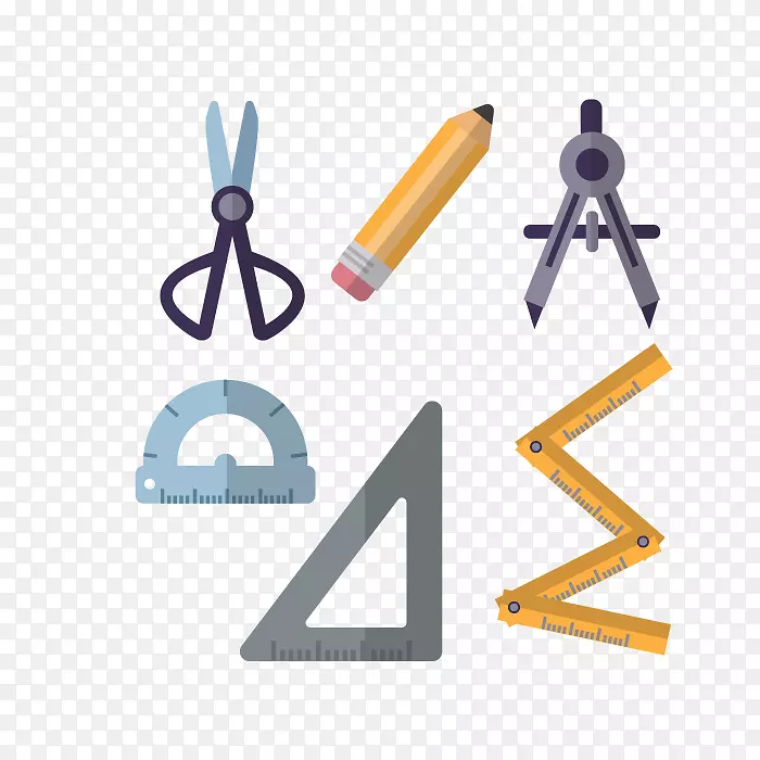 建筑工具平面向量集