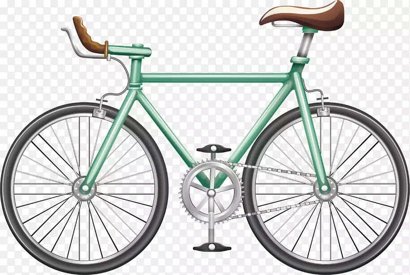 薄荷绿自行车