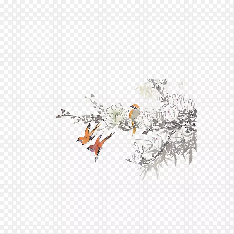 树枝上的小鸟