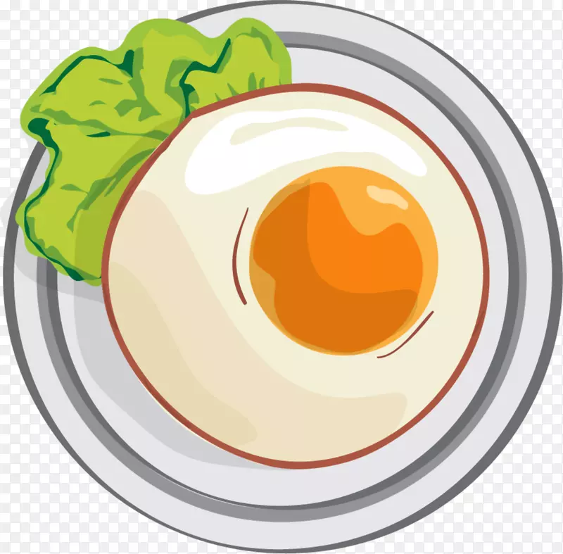 美味白色煎蛋