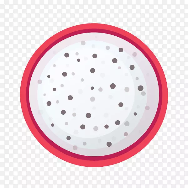 卡通手绘火龙果水果