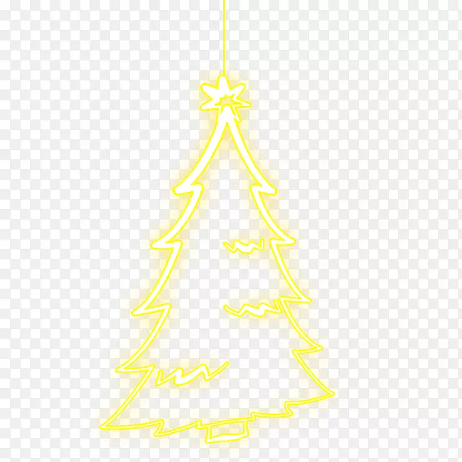 圣诞树吊灯元素