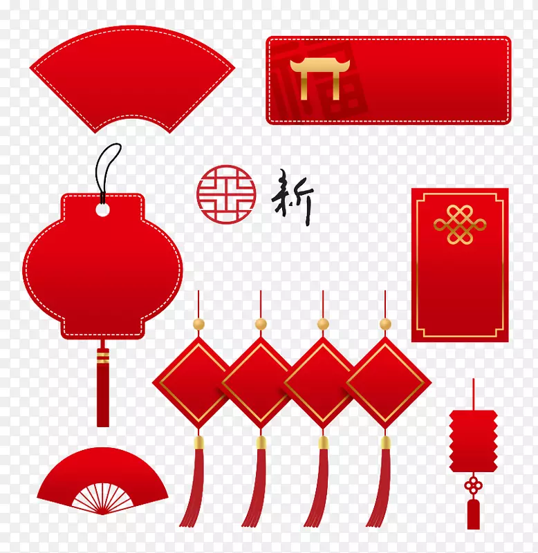红色的喜庆中国元素图PNG图片素材下载_图片编号qgexvmpq-免抠素材网