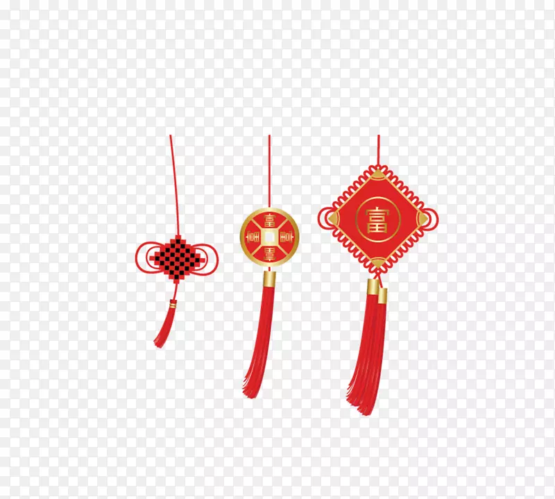 春节吊坠装饰元素