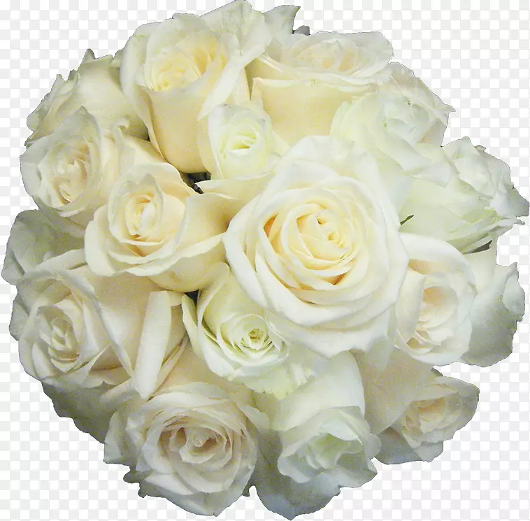 白玫瑰花球装饰元素