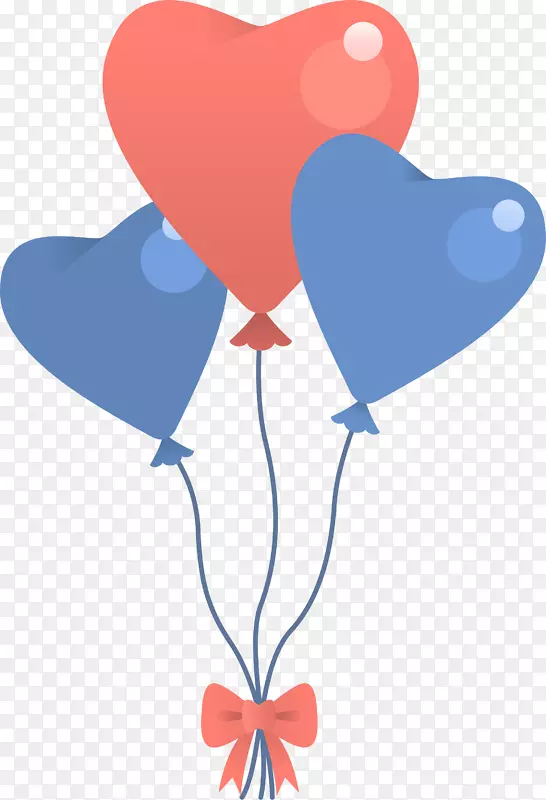 情人节可爱爱心气球
