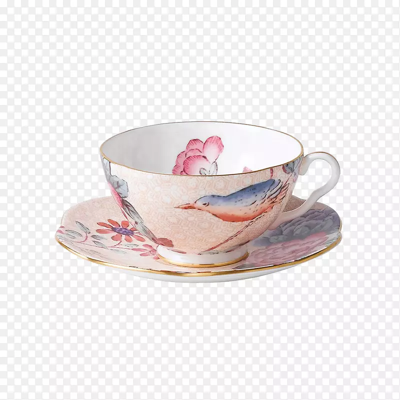 彩绘陶瓷咖啡杯