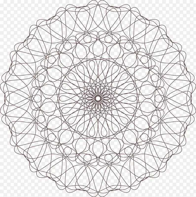 复杂的螺旋花纹纹理图