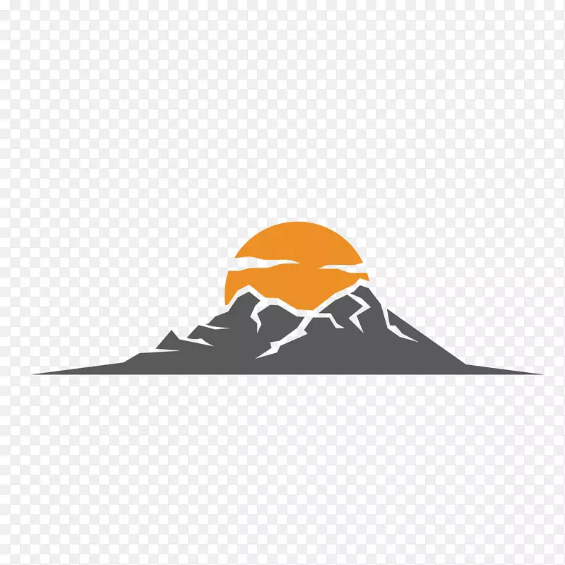 日落山脉设计logo