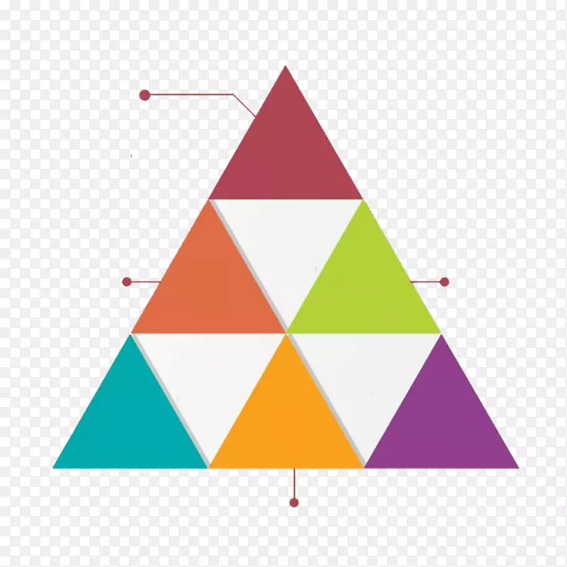 三角形组合PPT装饰图案