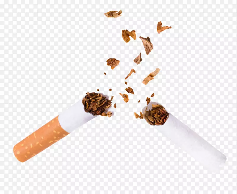 折断的烟