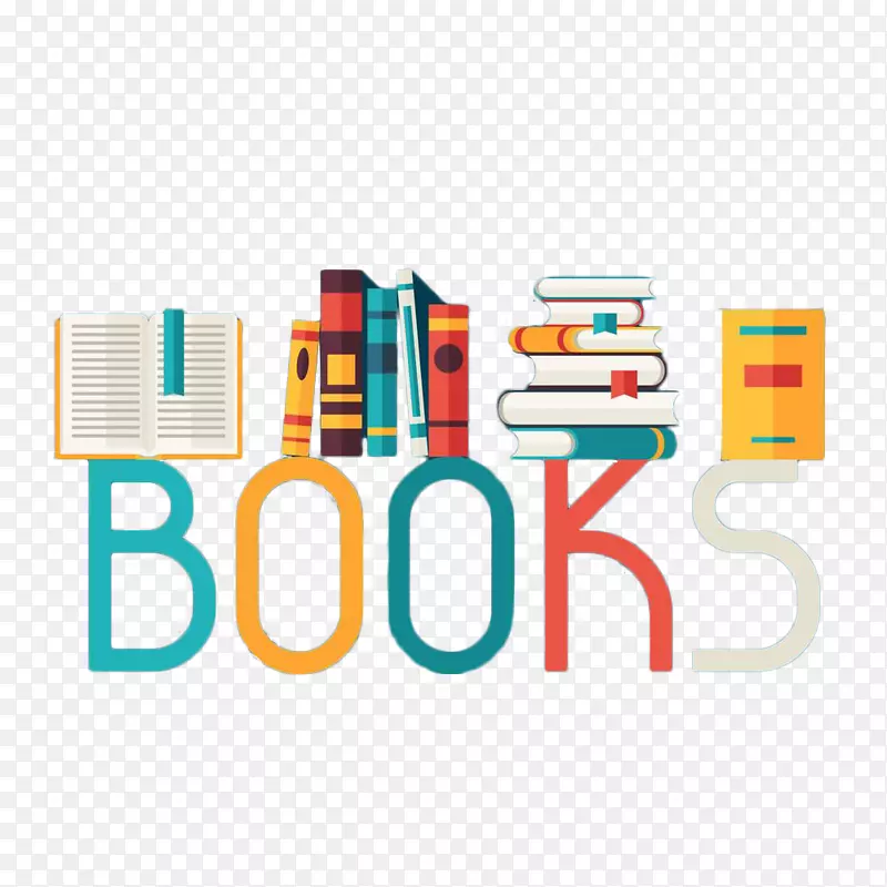 彩色英文书店logo