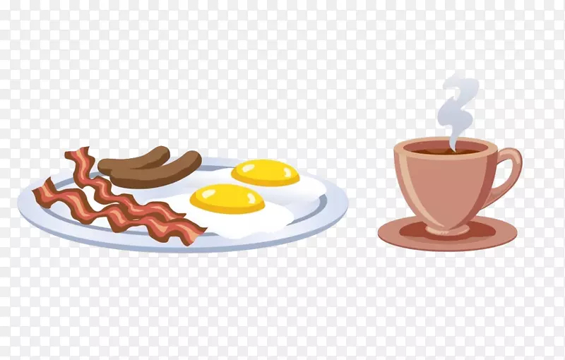 咖啡和早餐