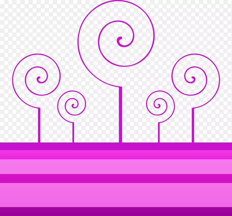 手绘紫色条纹棒棒糖图案