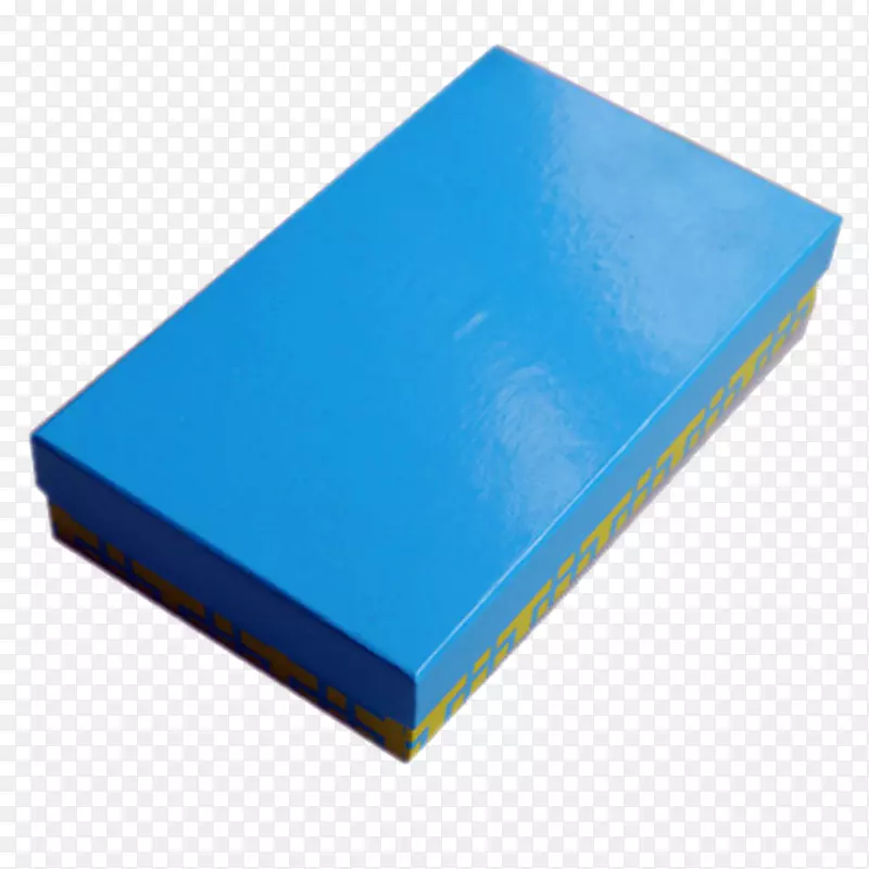蓝色立体简约长方形盒子
