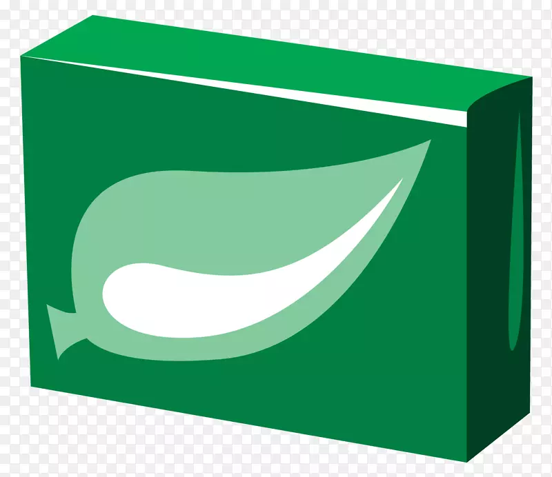 绿色立体方形矢量盒子