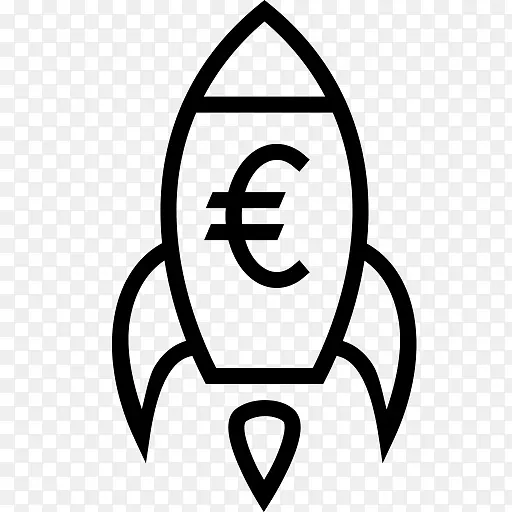 货币欧元金融资金发射火箭启动货