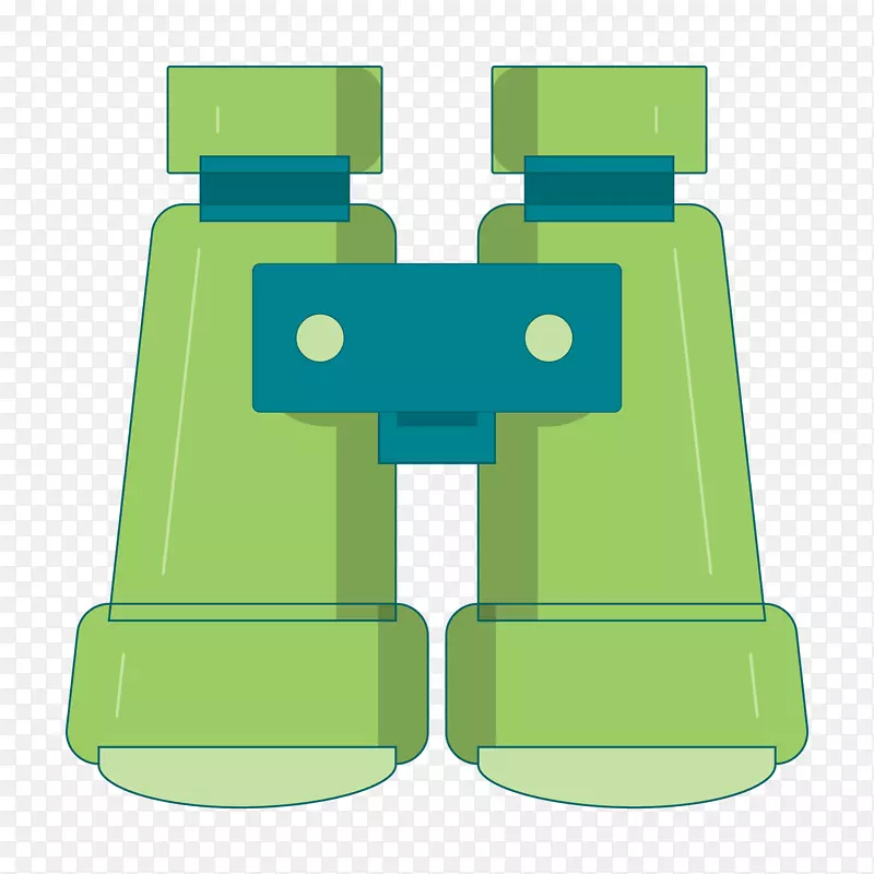 绿色扁平化望远镜设计