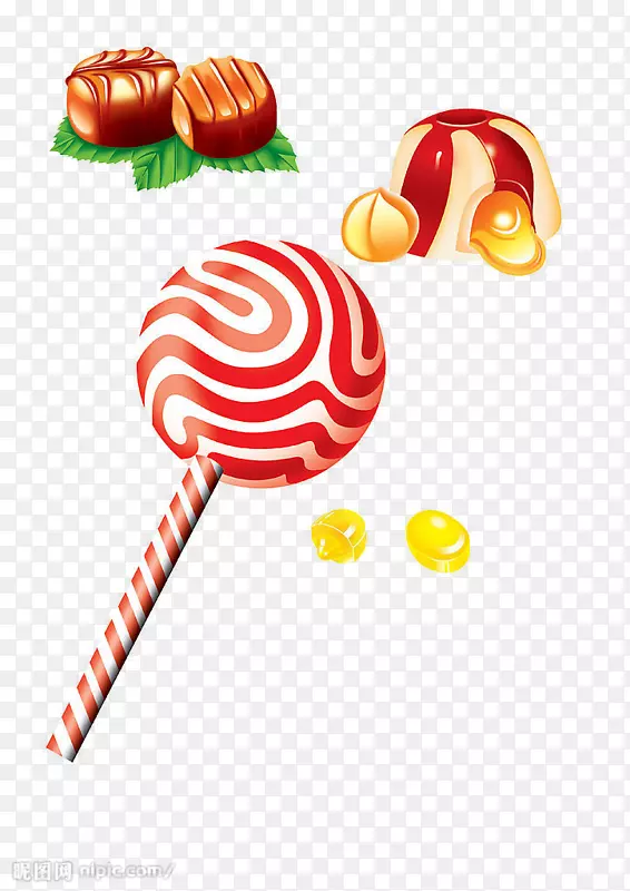 手绘食物素材3d糖果图片
