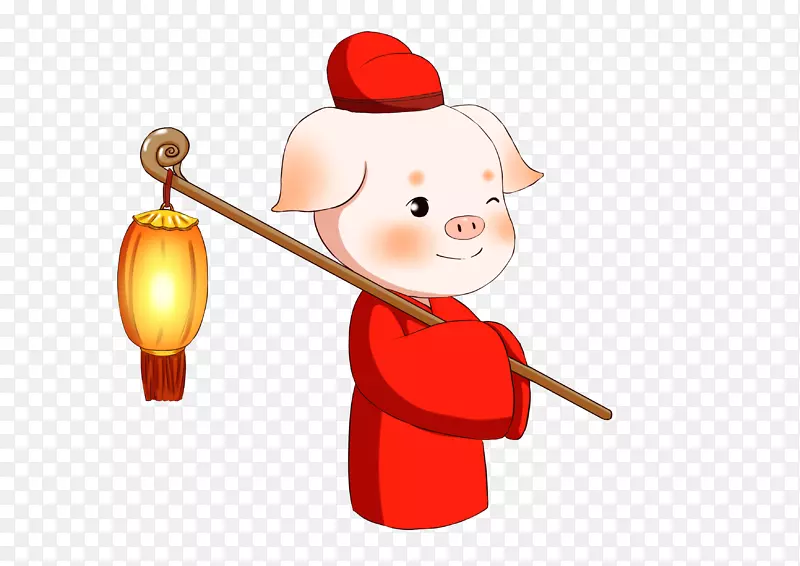 2019猪小福打灯笼