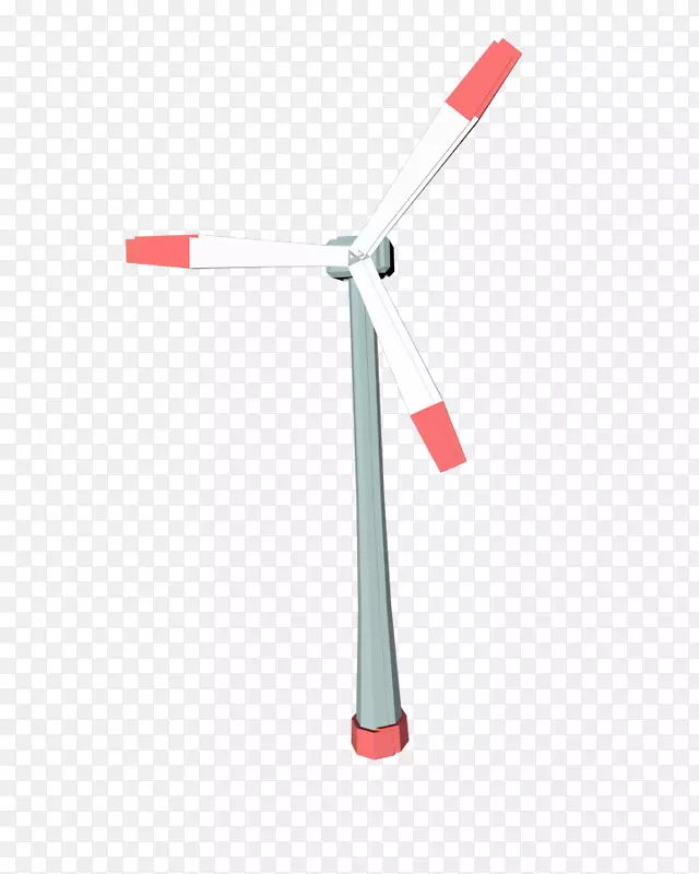 卡通立体3D风车风力发动png