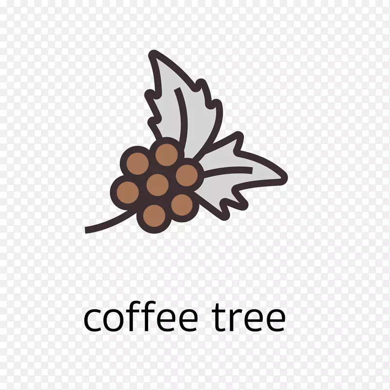可爱的咖啡果子图标