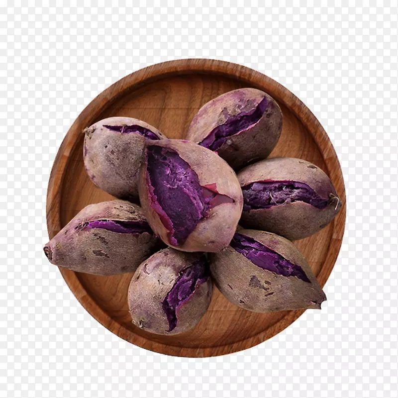 一碟好看又好吃的紫薯