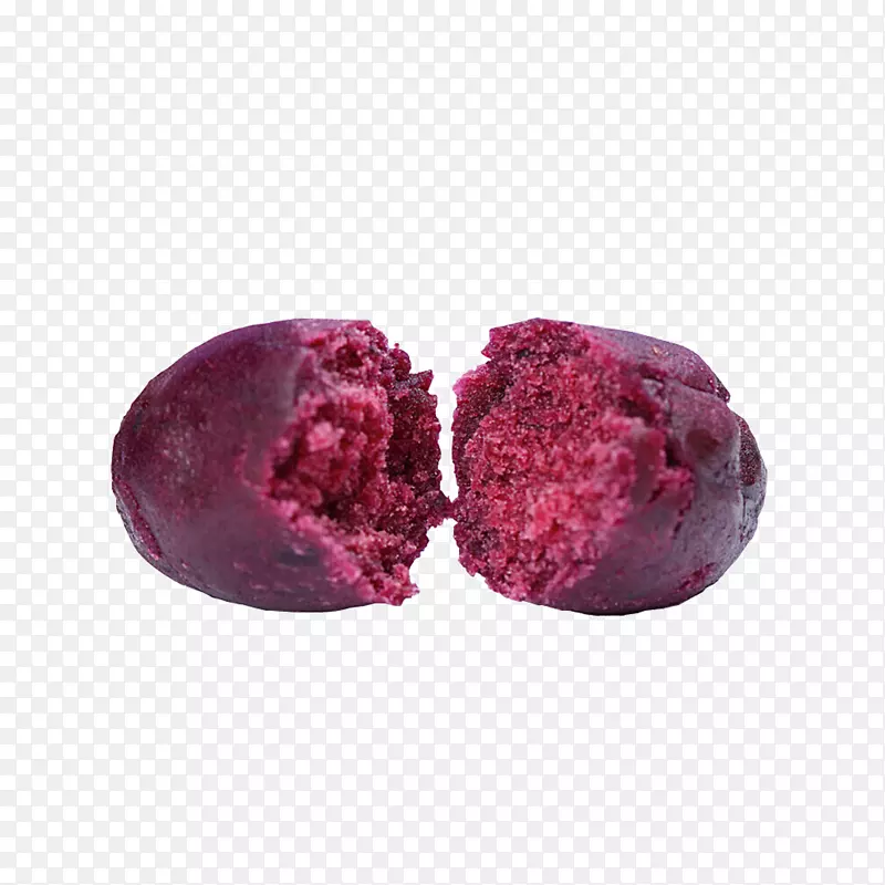 掰开的两半紫薯设计