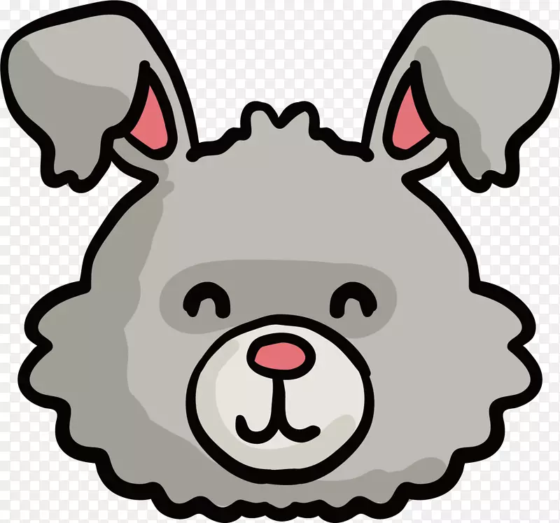 兔子头像PNG下载