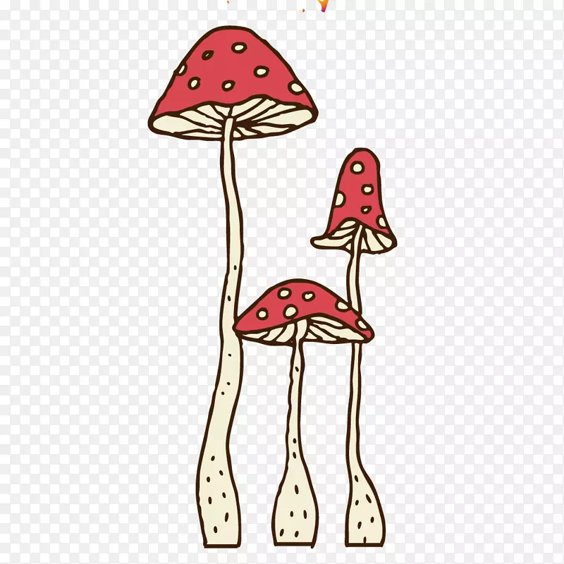 矢量艺术蘑菇