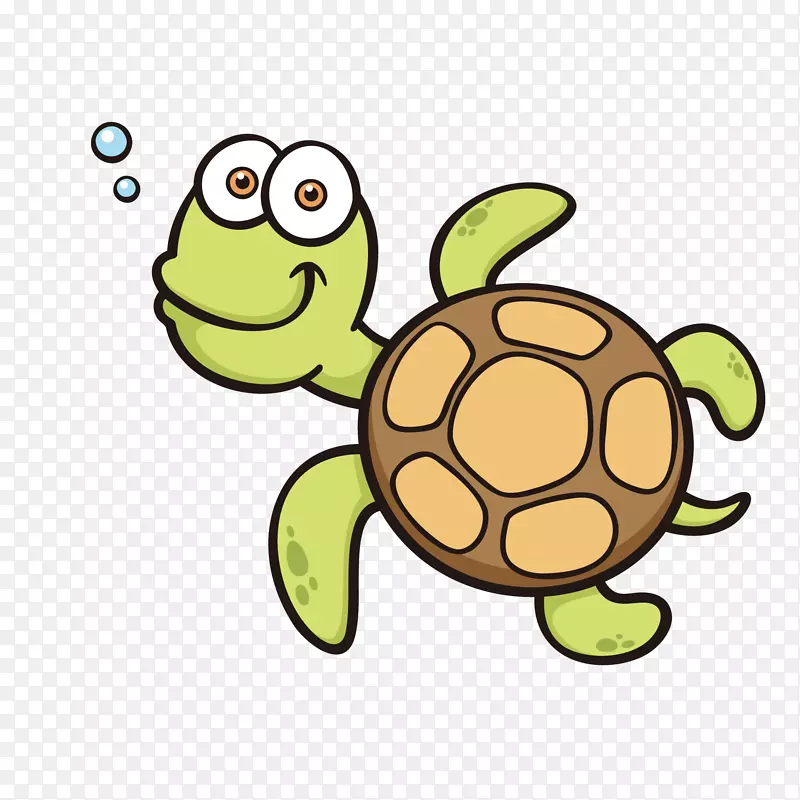 卡通手绘海龟动物设计