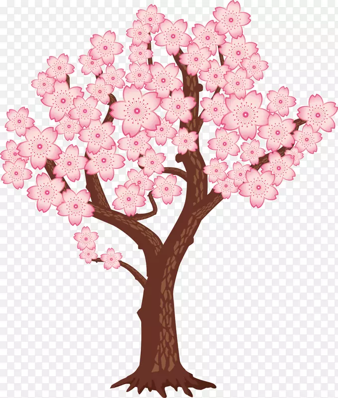 春暖花开桃花大树