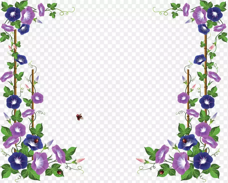 紫藤萝边角框