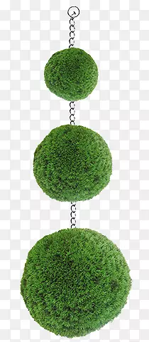 绿色植物球挂饰