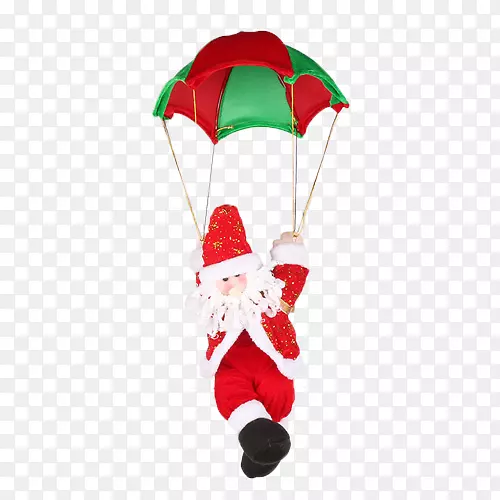 圣诞节跳伞老人悬挂娃娃