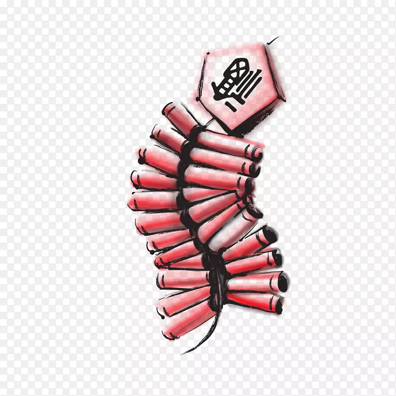 中国风鞭炮设计元素
