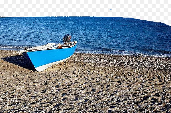 小汽艇海滩靠近罗得斯