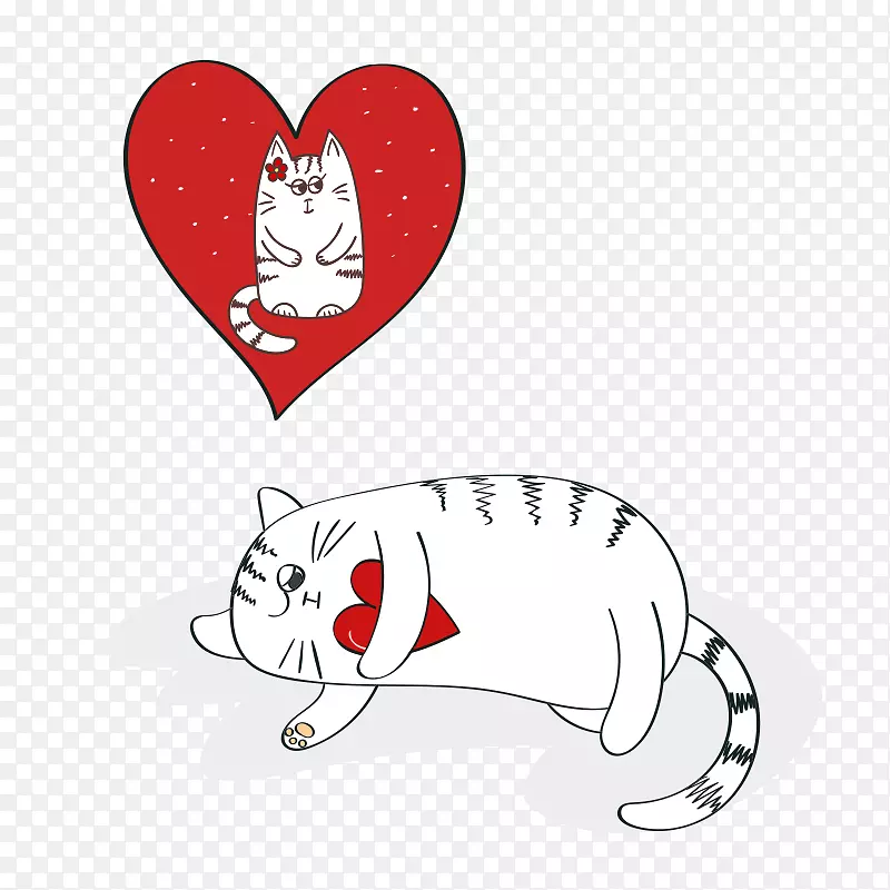 可爱患有相思病的猫咪