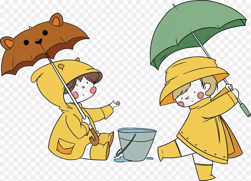 可爱的手绘女孩