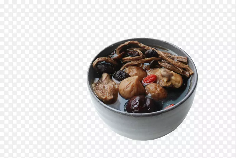 茶树菇无花果煲鸡汤