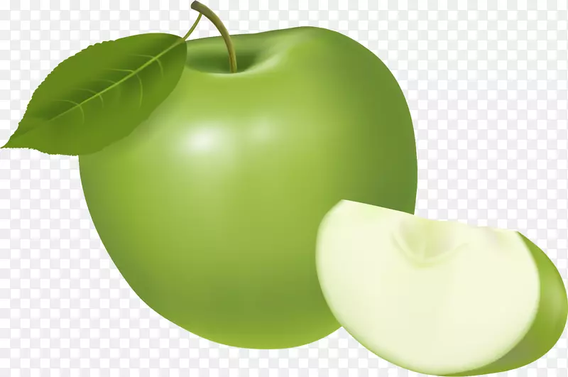 卡通版青苹果水果