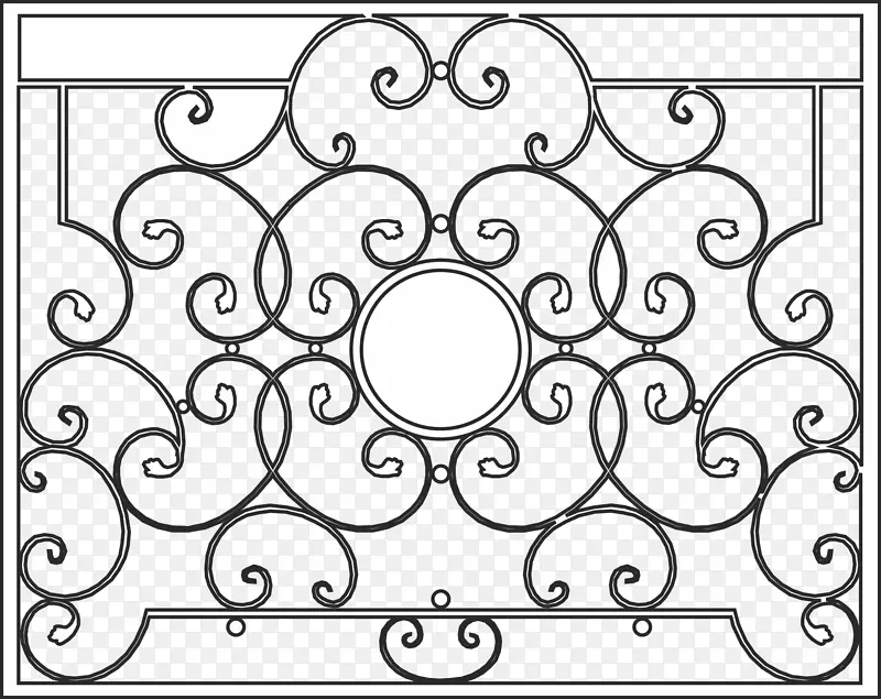 欧式古典花纹栅栏