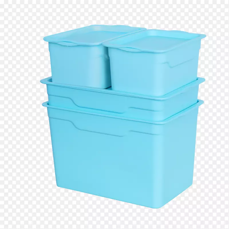 蓝色收纳箱设计素材