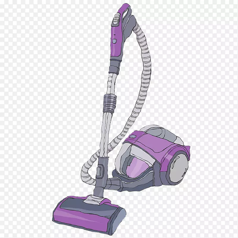 紫色吸尘器